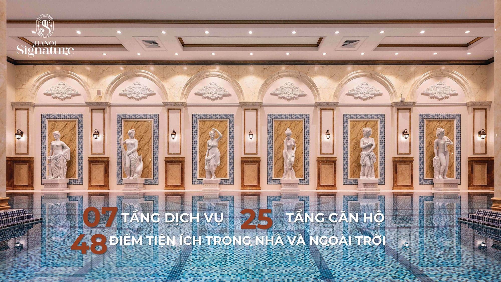 Hệ hống tiện ích thượng lưu tại Hanoi Signature khẳng định vị thế dẫn đầu, kiến tạo phong cách sống Hyper Luxury.