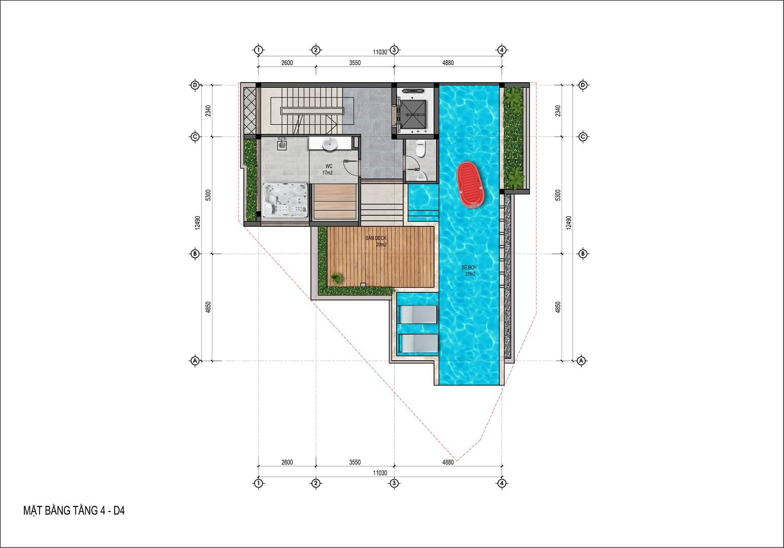 thiết kế biệt thự flamingo golden hill hà nam