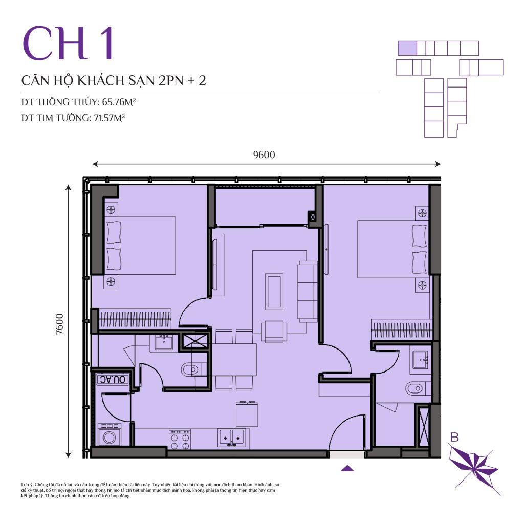 thiết kế căn hộ the ninety complex 90 đường láng