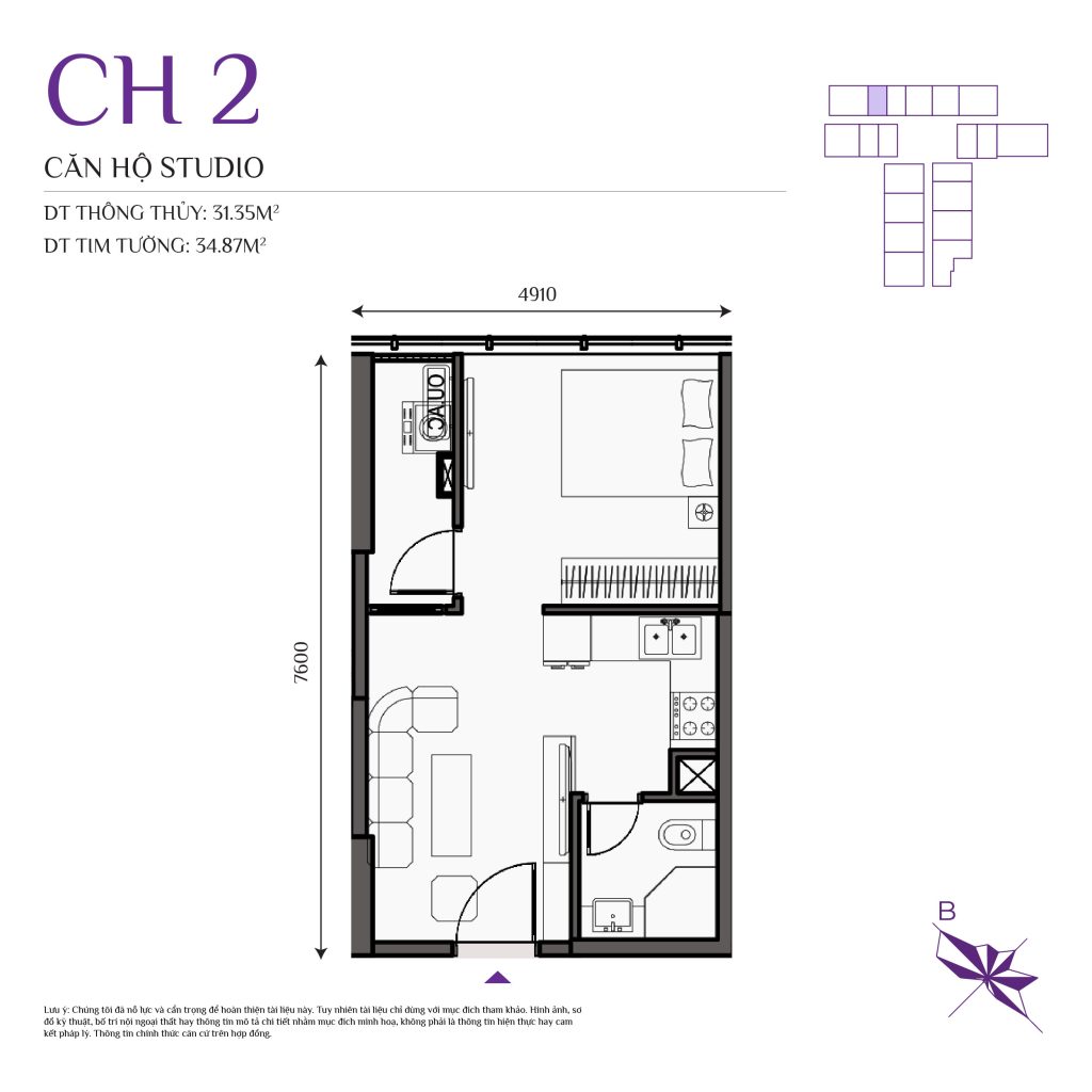 thiết kế căn hộ the ninety complex 90 đường láng