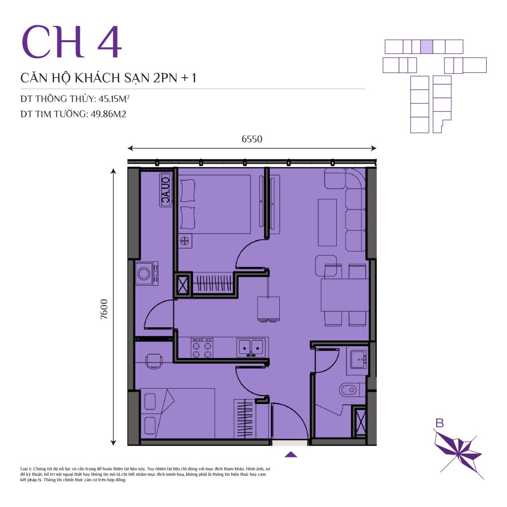 thiết kế căn hộ the ninety complex 90 đường láng