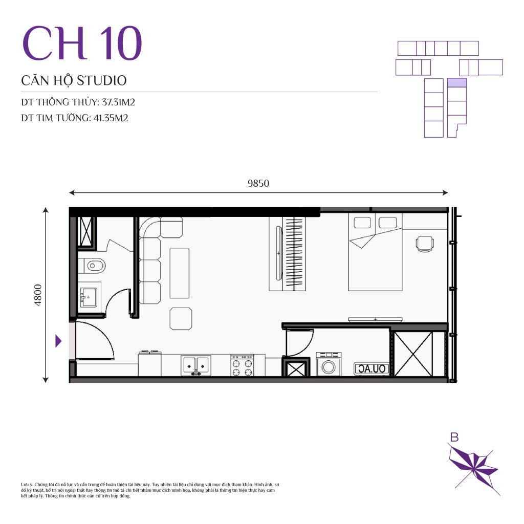 thiết kế căn hộ the ninety complex 90 đường láng