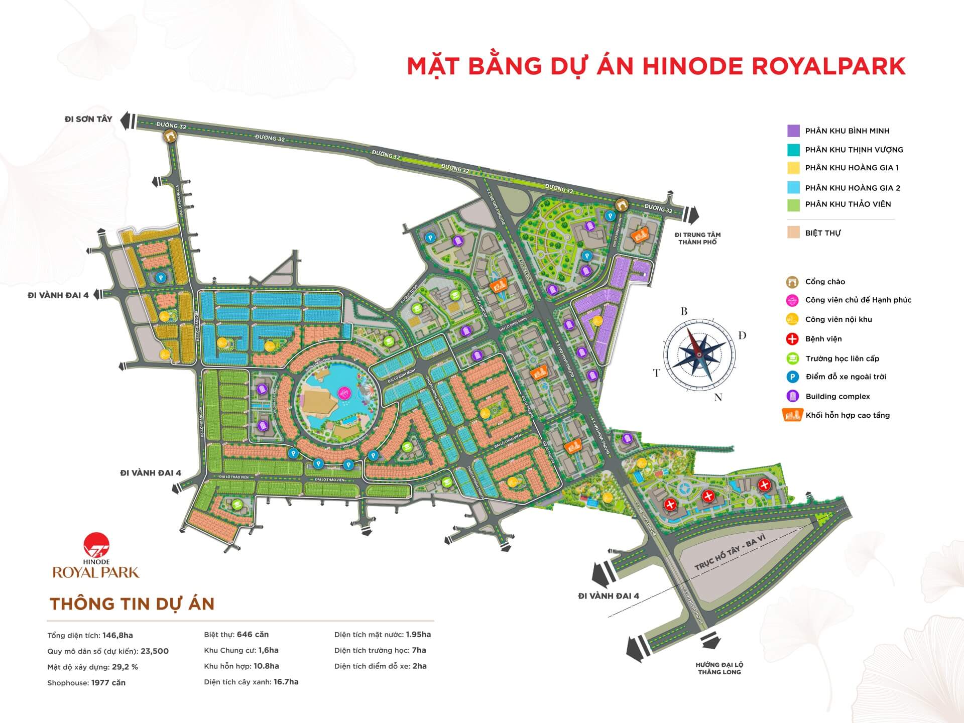 Mặt bằng tổng thể Hinode Royal Park