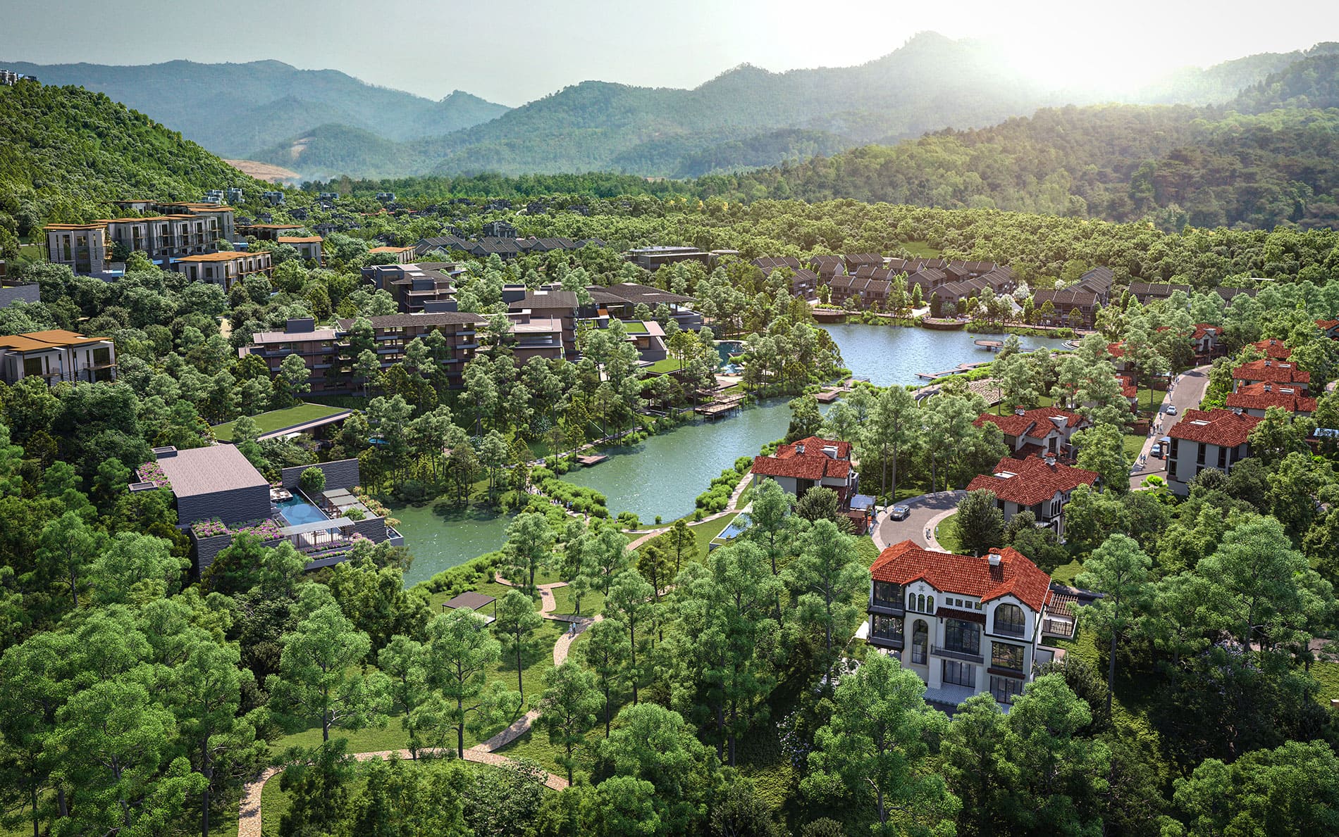 Thanh Xuân Valley nằm giữa lòng núi rừng mang đến một trải nghiệm sống mới cho cư dân thượng lưu.